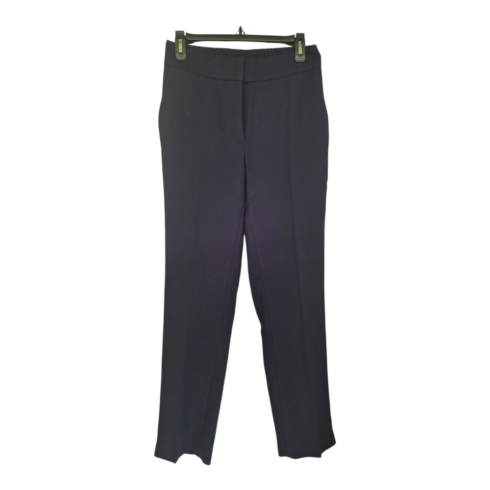 Quince Stretch Crepe Ankle Pants Navy Size 6 Pull On Career‎ Office NWT